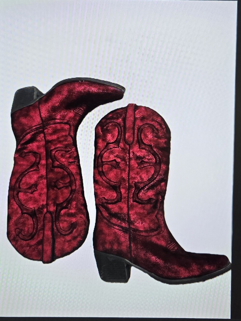 GPX Red METALLIC Western Cowboy Boots